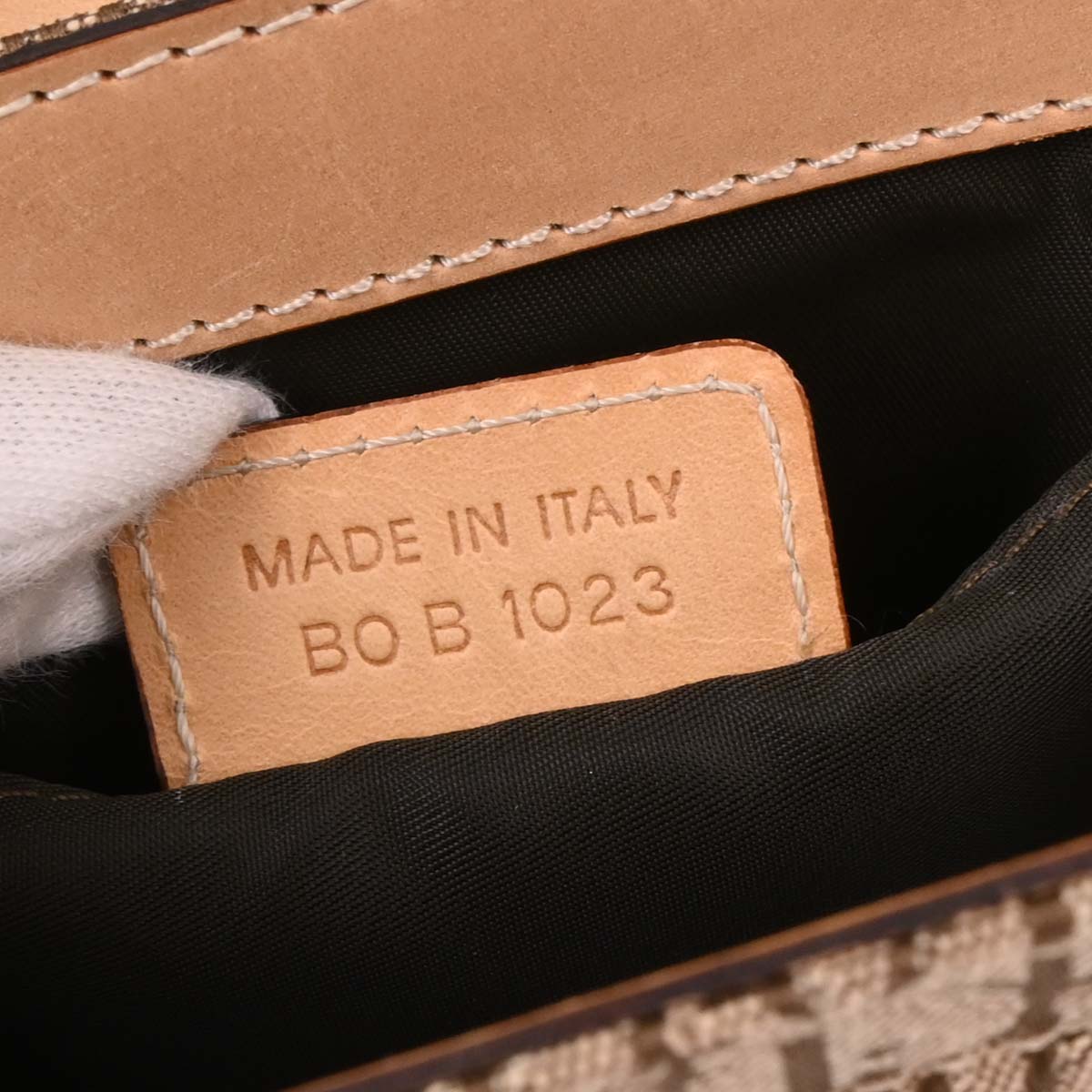 Christian Dior Beige Trotter Shoulder Bag