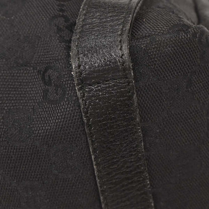 Gucci Black Canvas GG Hobo Handbag