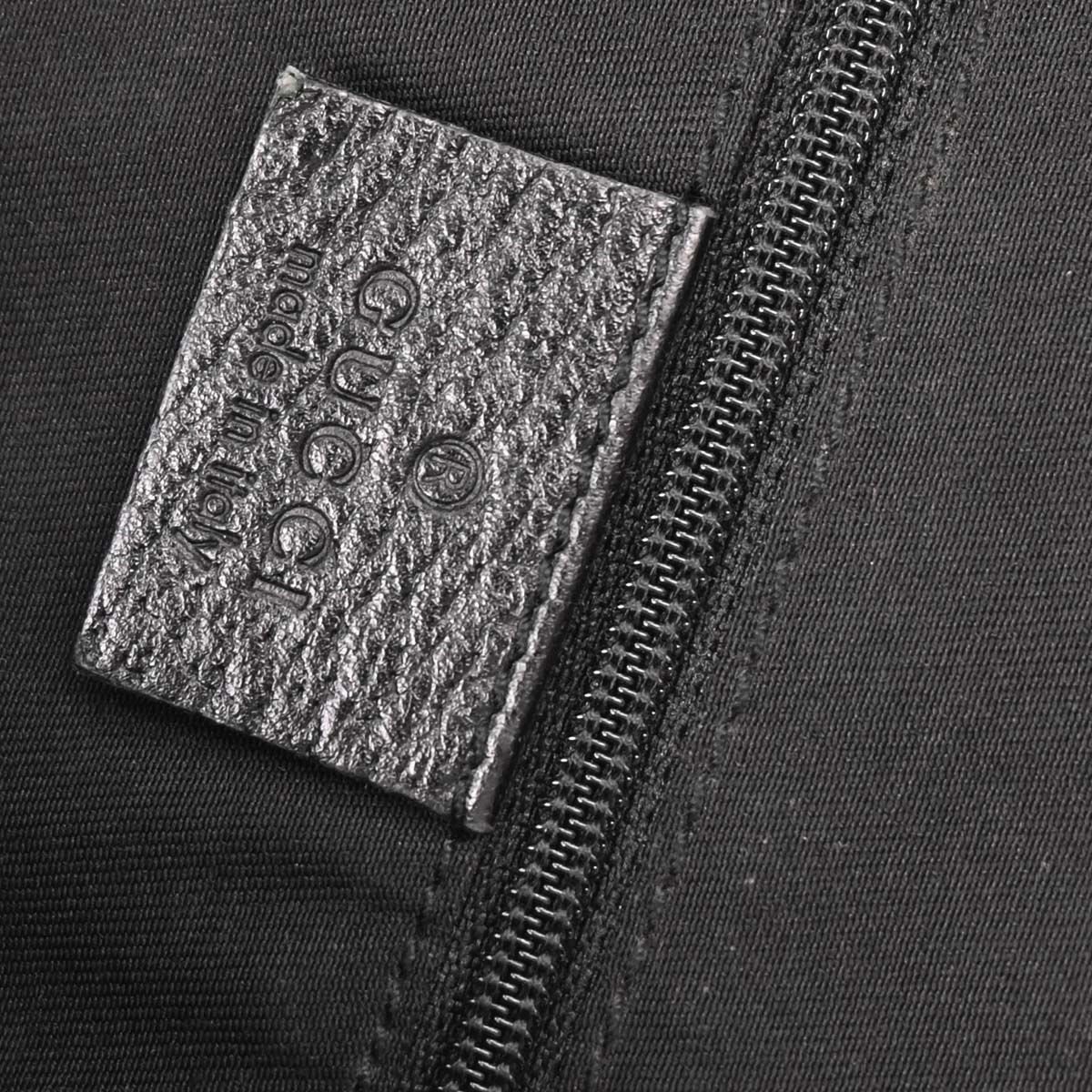 Gucci Black Canvas GG Hobo Handbag