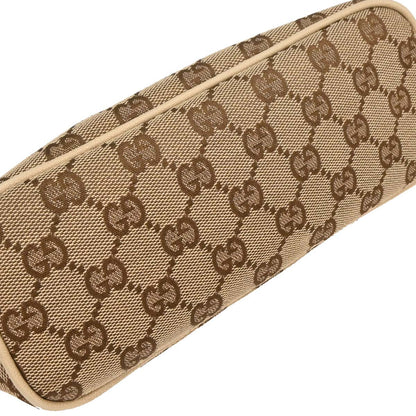 Gucci Beige Canvas GG Pouch Handbag