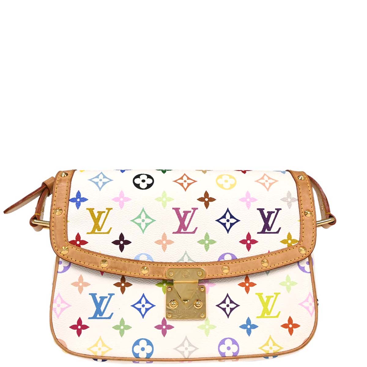 Louis Vuitton White Monogram Multicolor Sologne M92661