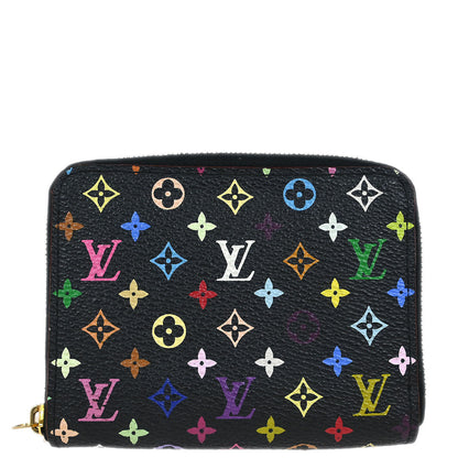 Louis Vuitton Black Multicolor Zippy Coin Purse Wallet M60268