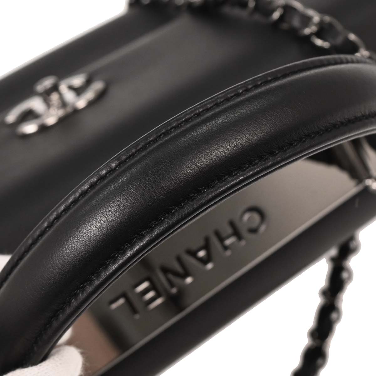 Chanel 2018-2019 Black Lambskin Trendy CC Top Handle 2way Shoulder Handbag