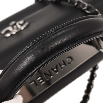 Chanel 2018-2019 Black Lambskin Trendy CC Top Handle 2way Shoulder Handbag