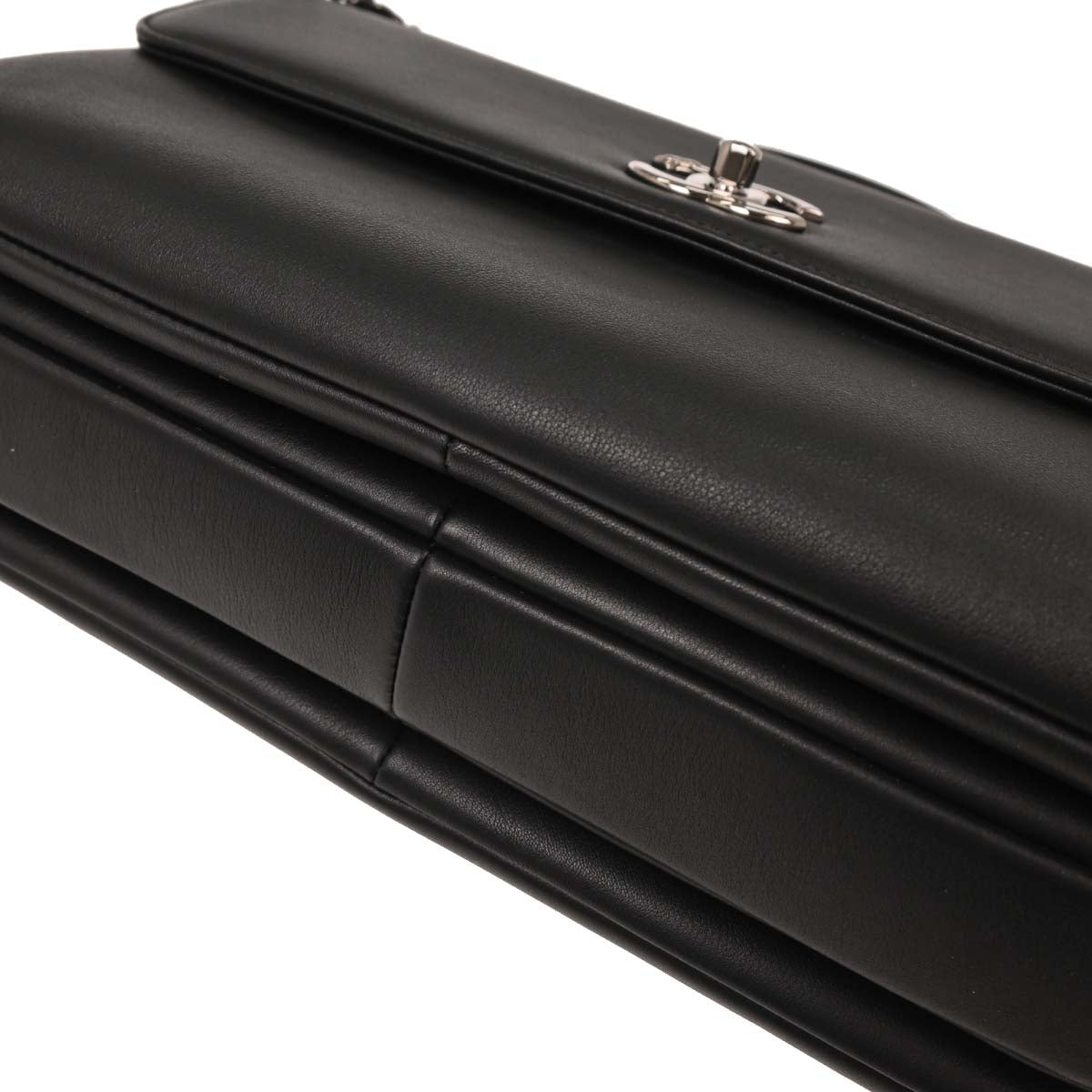 Chanel 2018-2019 Black Lambskin Trendy CC Top Handle 2way Shoulder Handbag