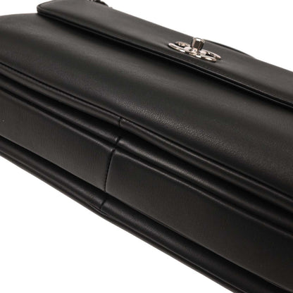 Chanel 2018-2019 Black Lambskin Trendy CC Top Handle 2way Shoulder Handbag