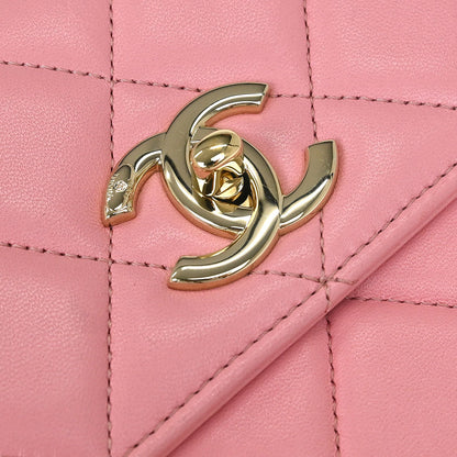 Chanel 2019 Pink Lambskin Trendy CC Shoulder Bag