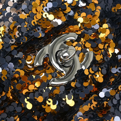 Chanel 2018-2019 Navy Sequins Shoulder Bag