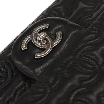 Chanel 2016-2017 Black Lambskin Mini Classic Square Flap Bag 17