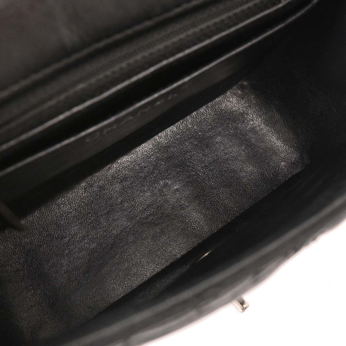 Chanel 2016-2017 Black Lambskin Mini Classic Square Flap Bag 17