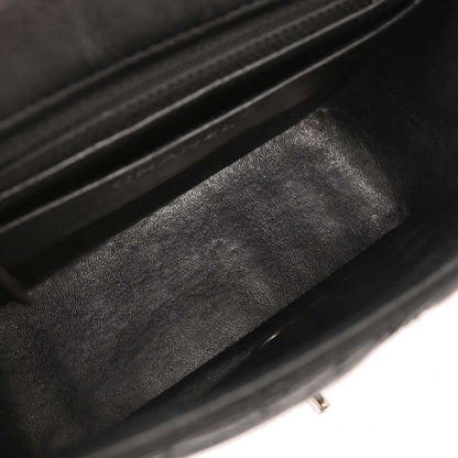 Chanel 2016-2017 Black Lambskin Mini Classic Square Flap Bag 17