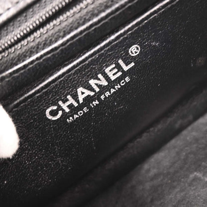 Chanel 2016-2017 Black Lambskin Mini Classic Square Flap Bag 17