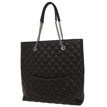 Chanel 2017 Black Caviar Urban Delight Tote Chain Handbag