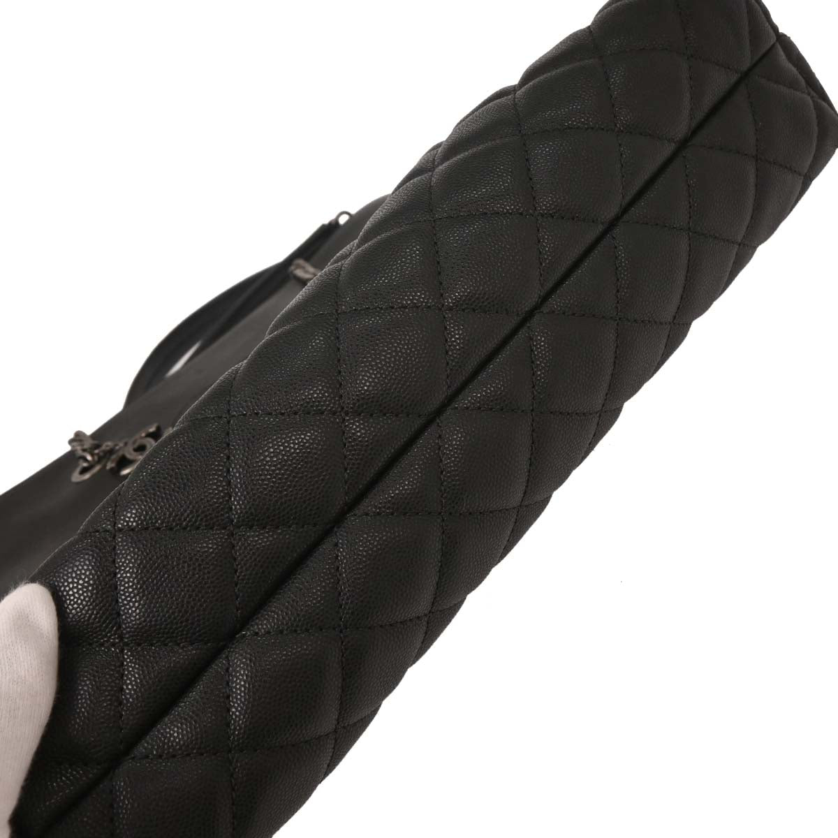 Chanel 2017 Black Caviar Urban Delight Tote Chain Handbag