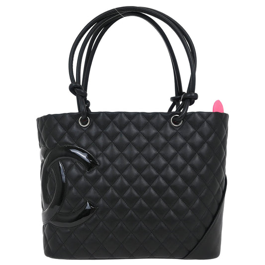 Chanel 2011 Black Calfskin Cambon Ligne Tote Handbag