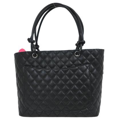 Chanel 2011 Black Calfskin Cambon Ligne Tote Handbag