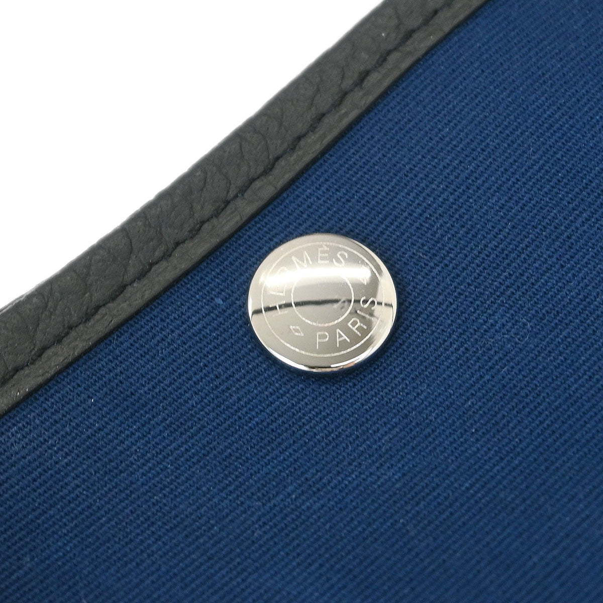 Hermes Navy Toile Officier Negonda Garden Party 30 TPM Tote Bag