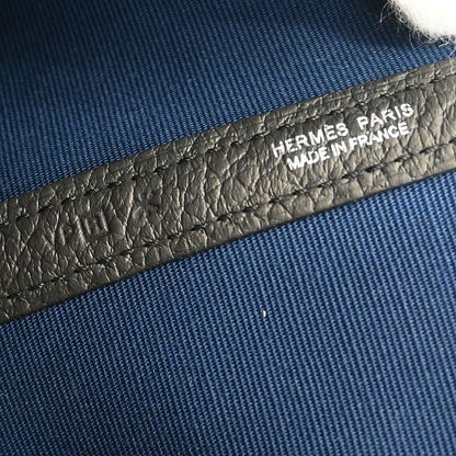 Hermes Navy Toile Officier Negonda Garden Party 30 TPM Tote Bag