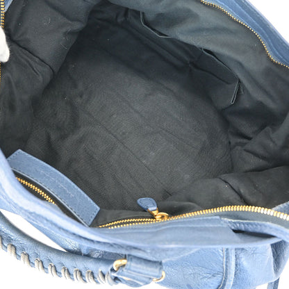 Balenciaga Blue The Giant City 2way Shoulder Handbag