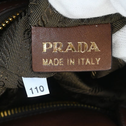 Prada Brown Calfskin 2way Shoulder Handbag BR4259
