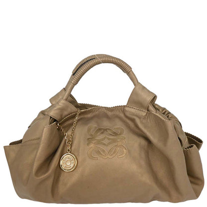 Loewe Gold Lambskin Nappa Aire Tote Handbag