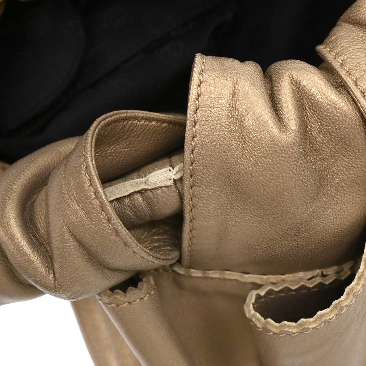 Loewe Gold Lambskin Nappa Aire Tote Handbag