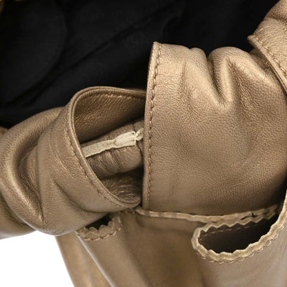 Loewe Gold Lambskin Nappa Aire Tote Handbag