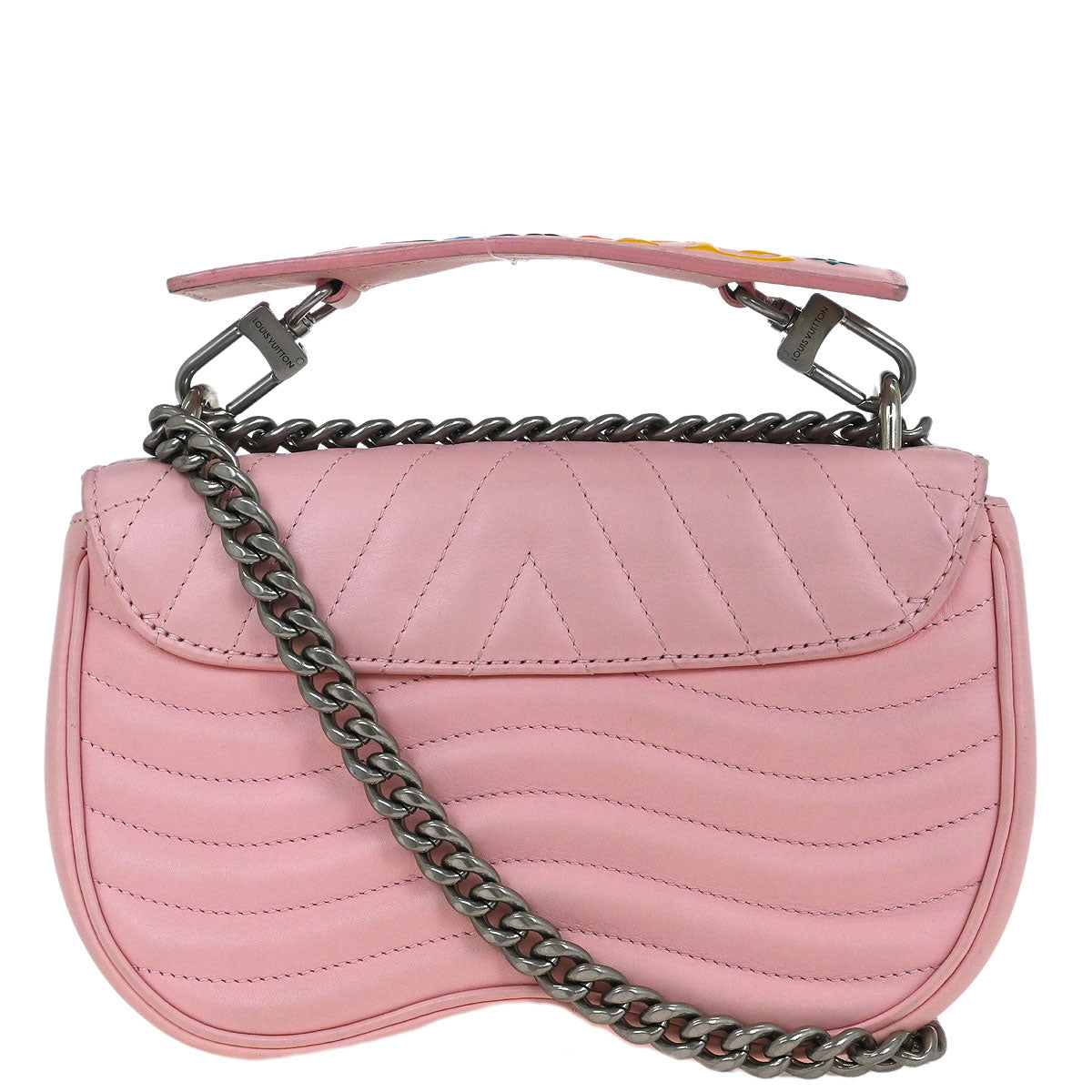 Louis Vuitton Pink Wave Chain Bag MM Shoulder Bag M51944
