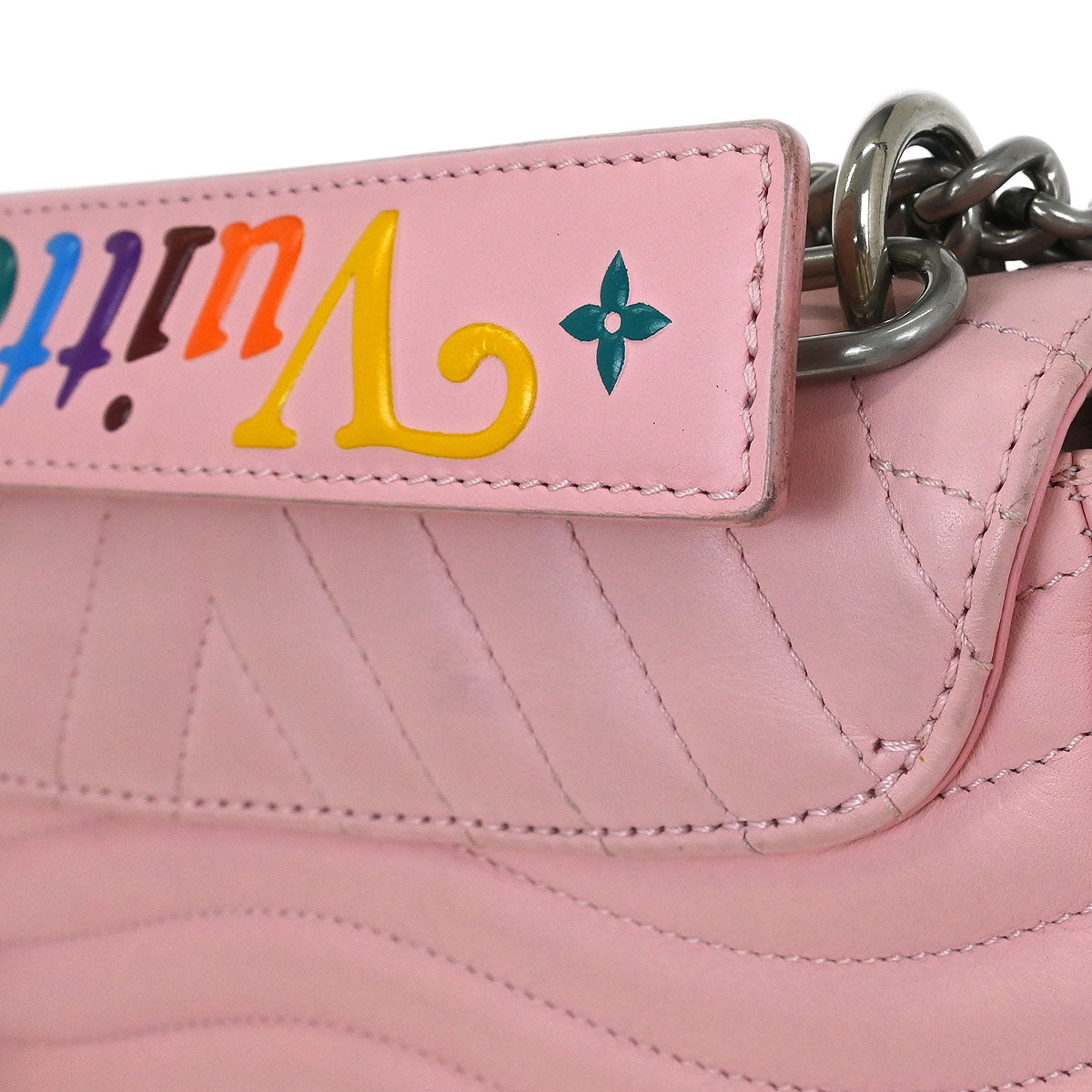 Louis Vuitton Pink Wave Chain Bag MM Shoulder Bag M51944