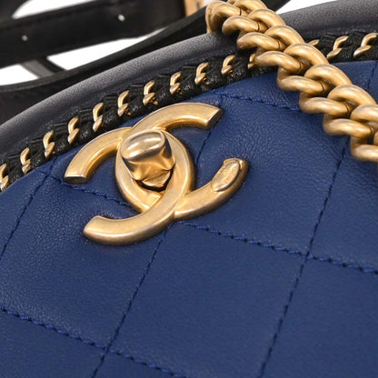 Chanel 2018 Navy Calfskin 2way Handbag Shoulder Bag