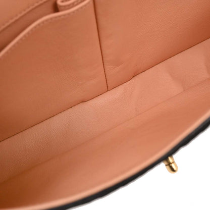 Chanel * 2000-2001 Black Pony Hair East West Shoulder Bag