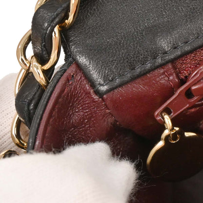 Chanel 2004-2005 Black Lambskin Mini Classic Square Flap Shoulder Bag 17