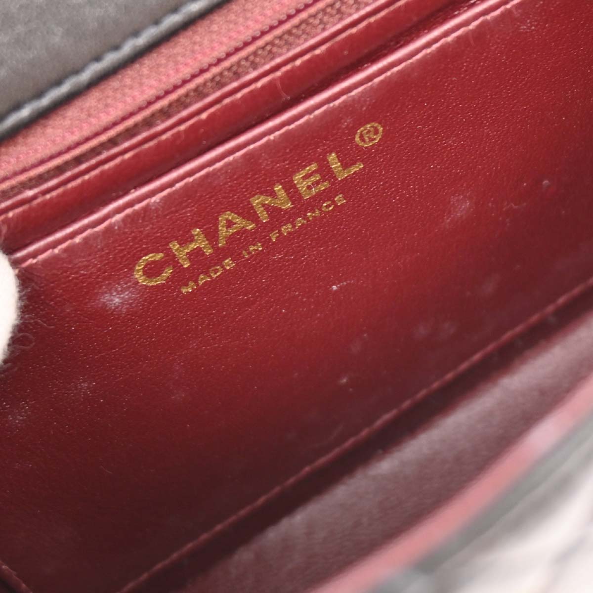 Chanel 2004-2005 Black Lambskin Mini Classic Square Flap Shoulder Bag 17