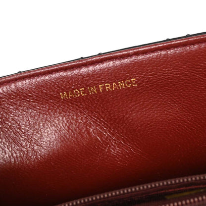 Chanel 1989-1991 Black Lambskin Classic Square Flap Shoulder Bag 20