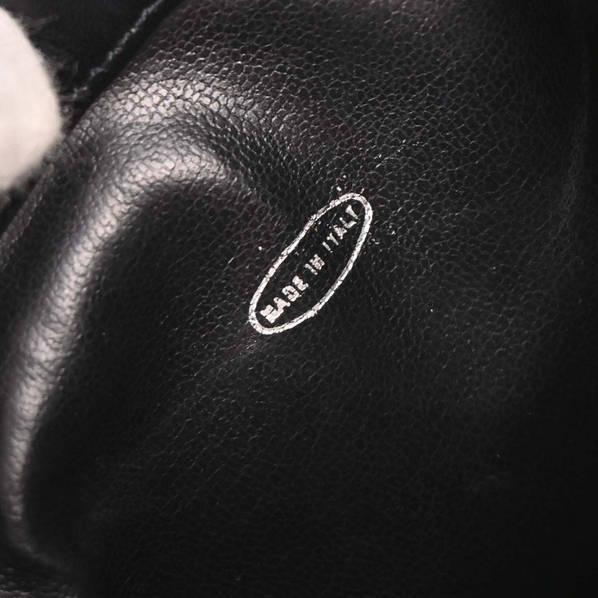 Chanel 1986-1988 Black Lambskin Bicolore Bucket Shoulder Bag