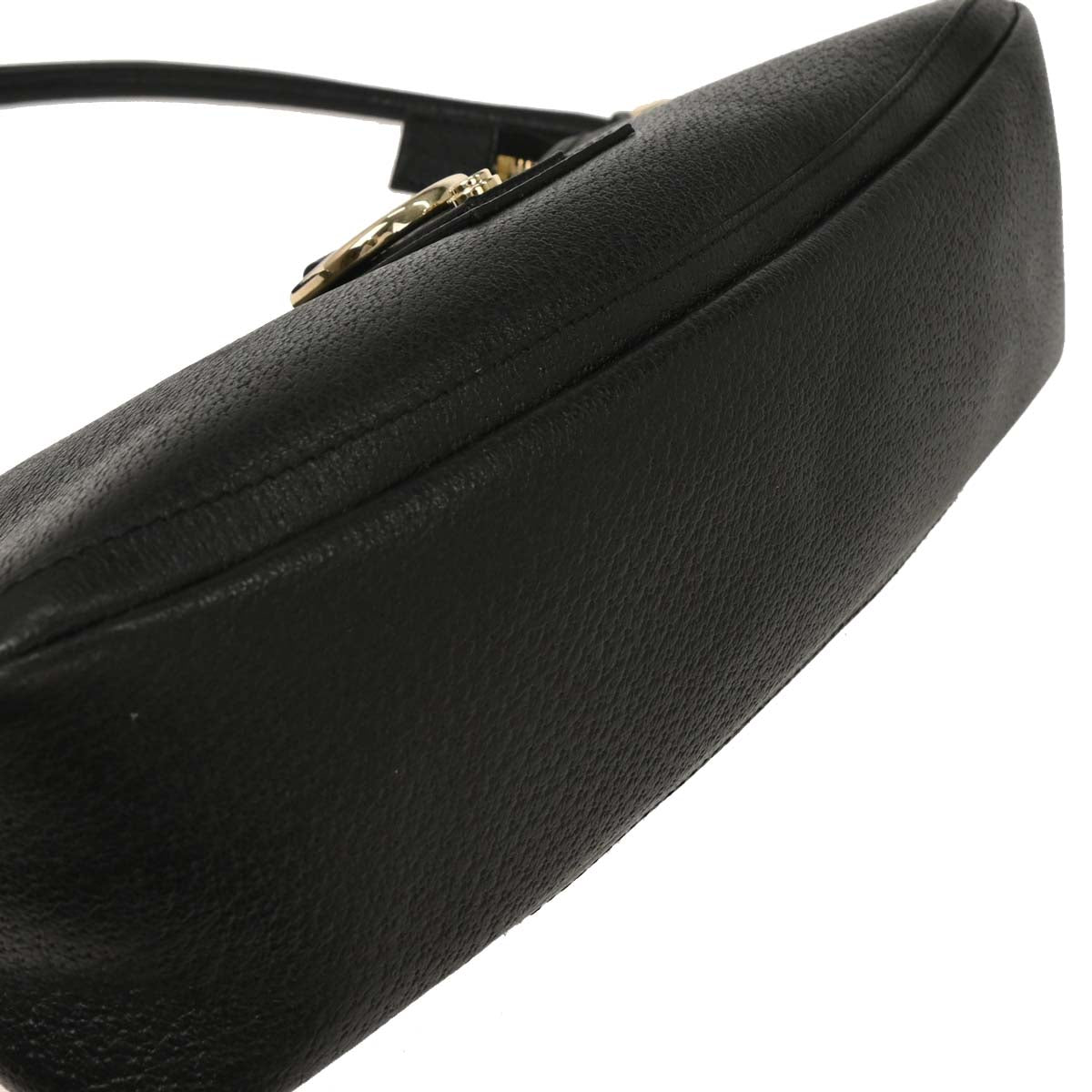 Gucci Black Leather Abbey D Ring Handbag