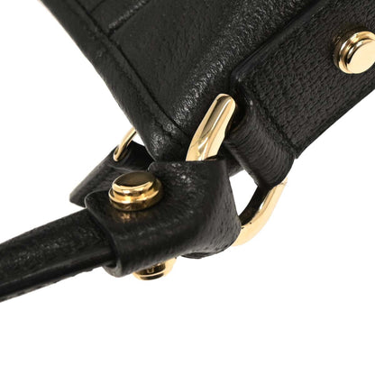 Gucci Black Leather Abbey D Ring Handbag