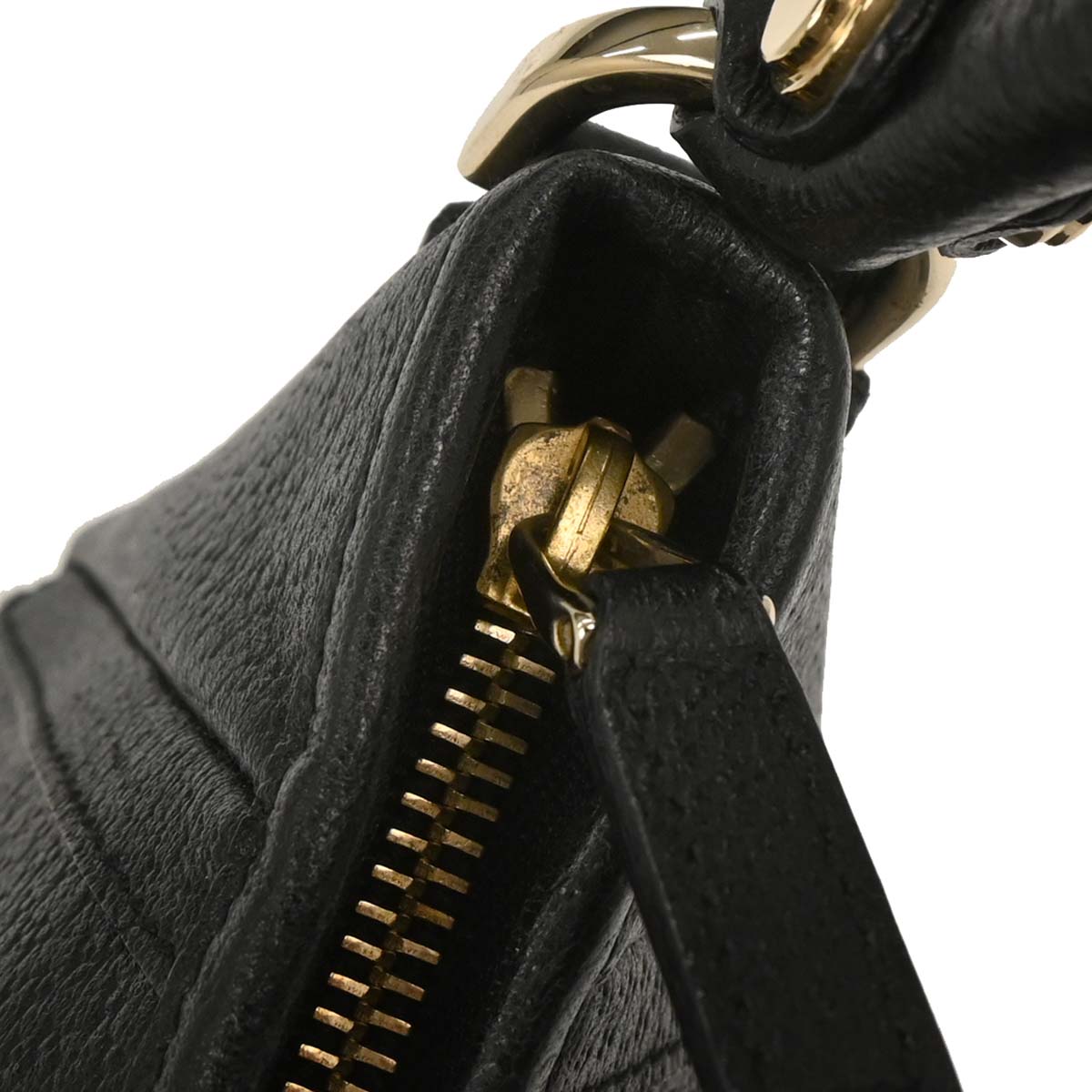 Gucci Black Leather Abbey D Ring Handbag