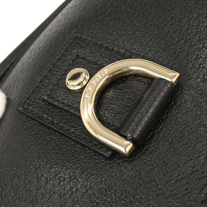 Gucci Black Leather Abbey D Ring Handbag