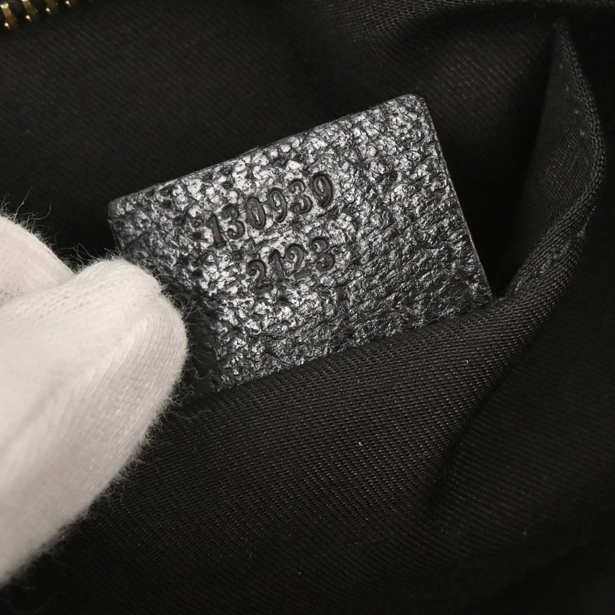 Gucci Black Leather Abbey D Ring Handbag