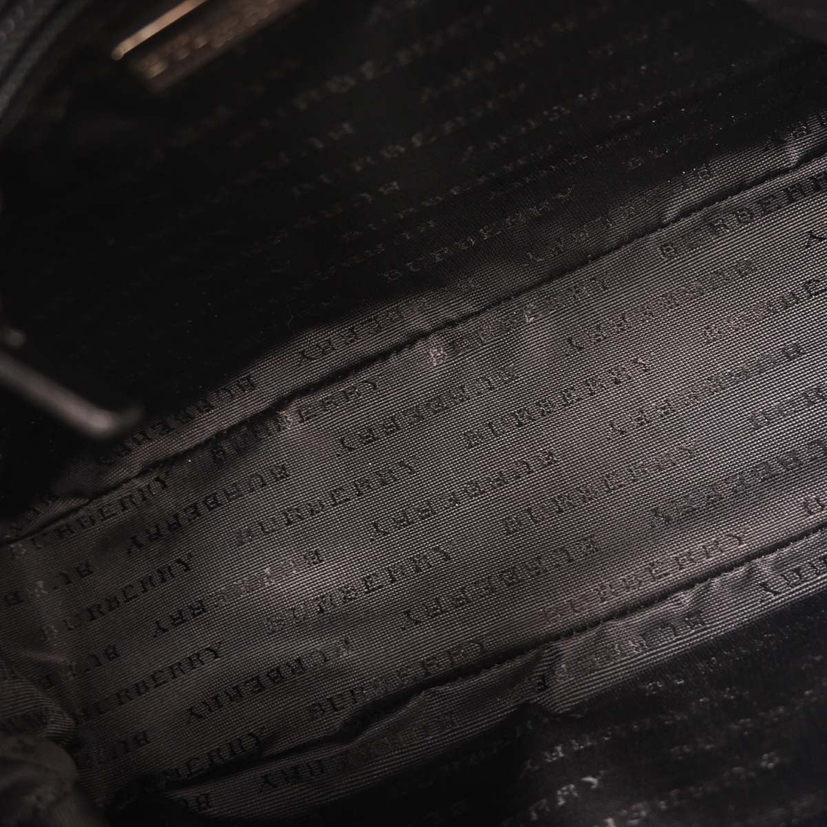 Burberry Beige Black PVC Burberry Check Handbag