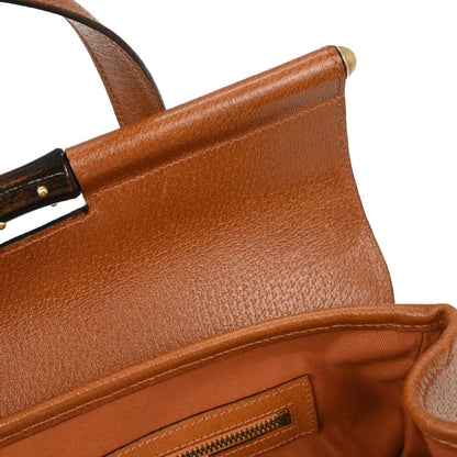 Gucci Beige GG Bamboo Handbag