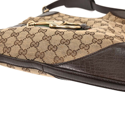 Gucci Beige GG Horsebit Hobo Handbag