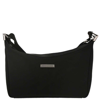 Gucci Black Nylon Hobo Shoulder Bag