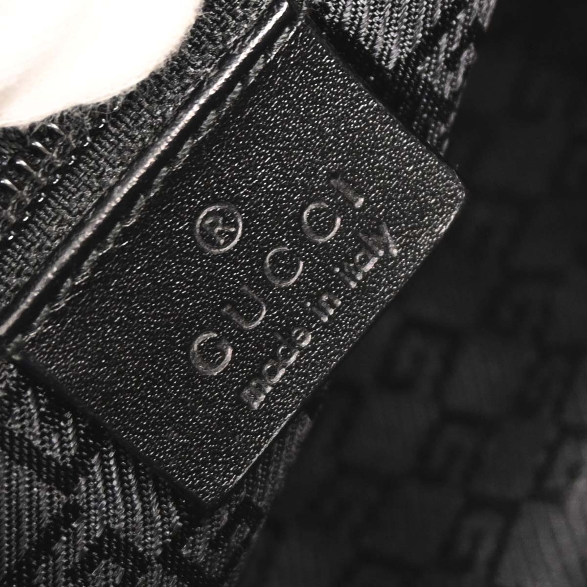 Gucci Black Nylon Hobo Shoulder Bag