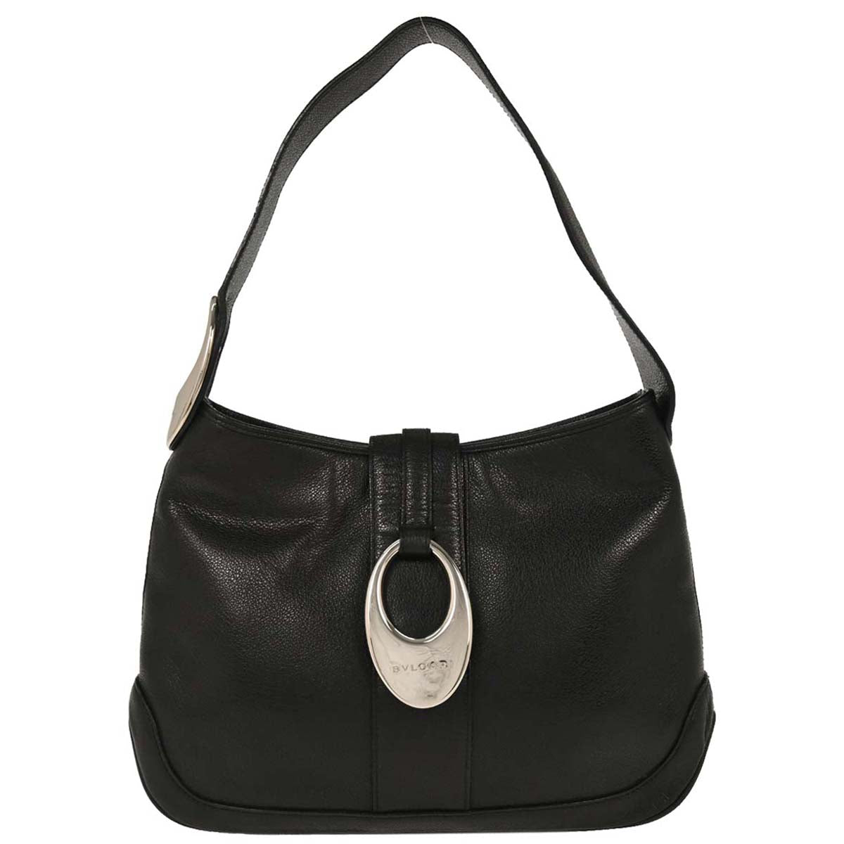 Bvlgari Black Leather Handbag