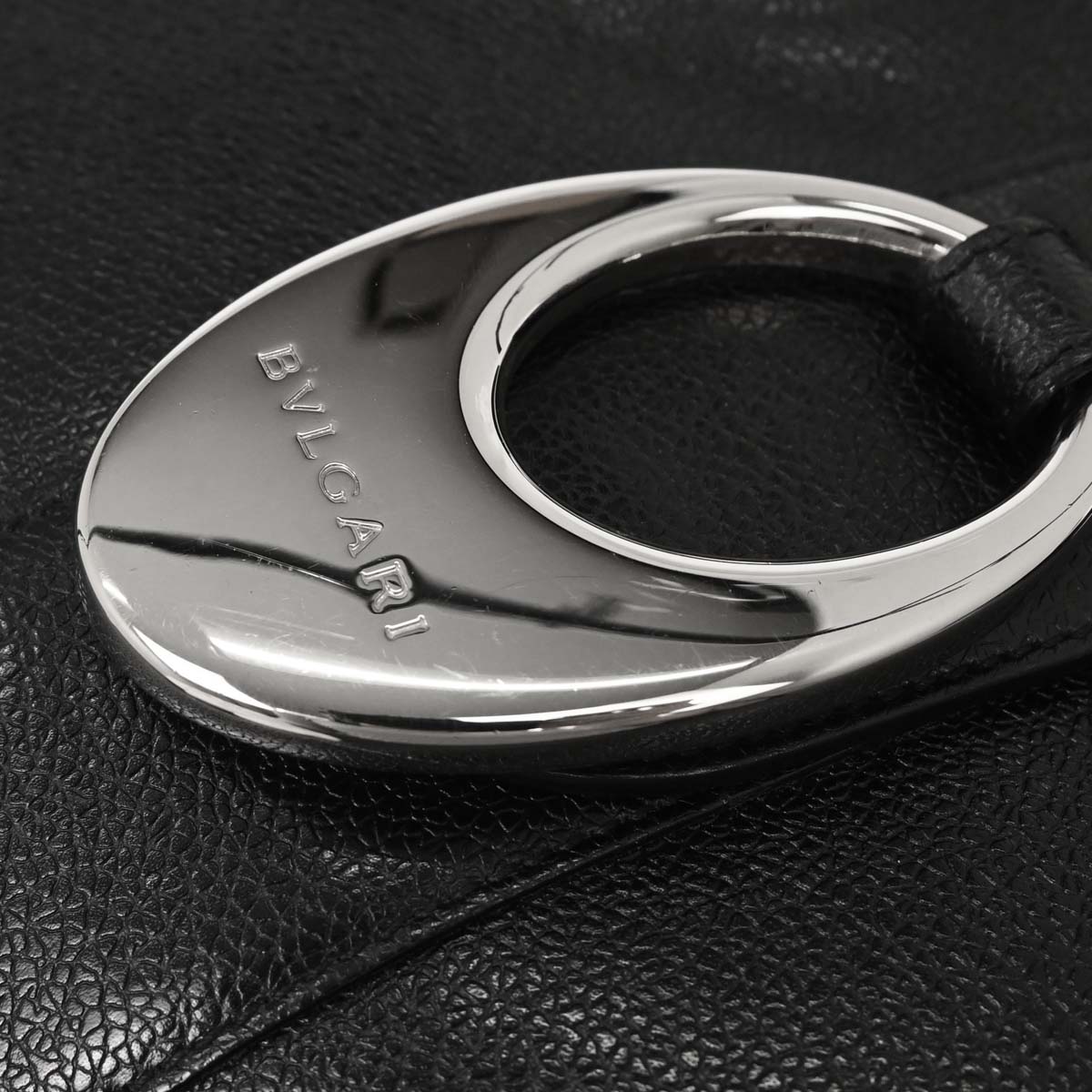 Bvlgari Black Leather Handbag