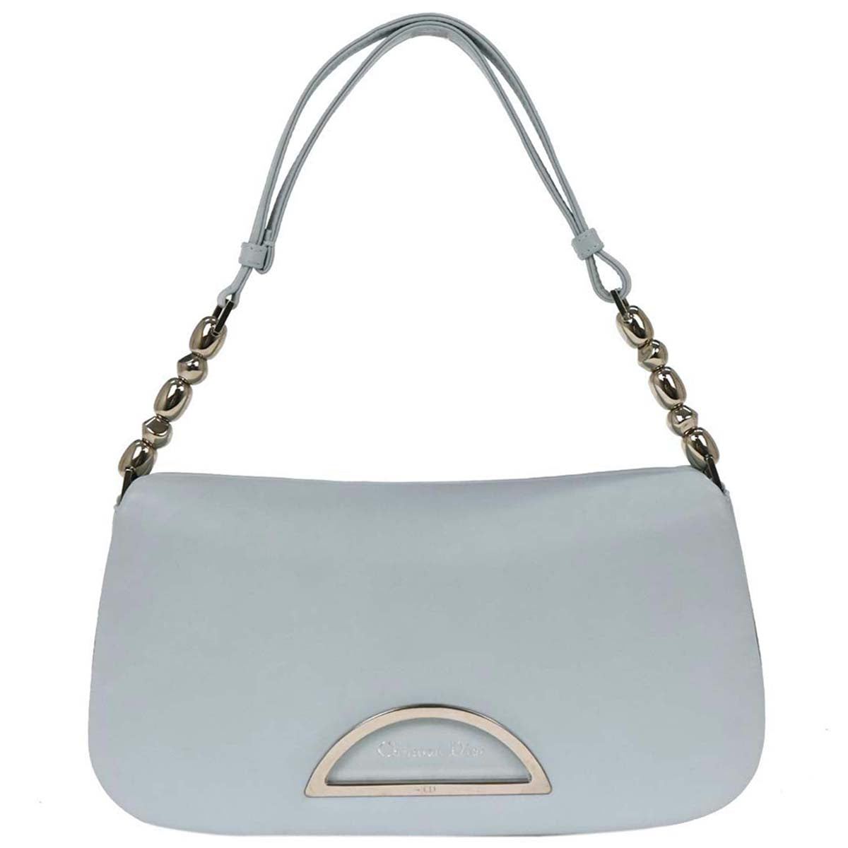 Christian Dior 2000 Light Blue Leather Malice Handbag