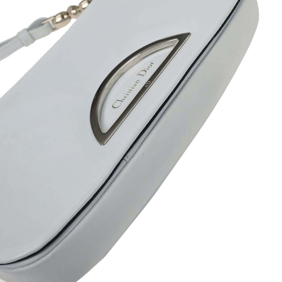 Christian Dior 2000 Light Blue Leather Malice Handbag