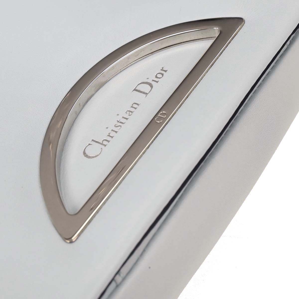 Christian Dior 2000 Light Blue Leather Malice Handbag